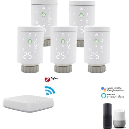 Smart radiator valve Tuya WIFI LCD digital screen smart thermostat Alexa