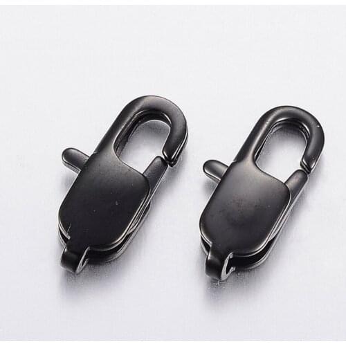 20pcs 304 Stainless Steel Lobster Claw Clasps for Bracelet Necklace Jewelry Making Findings