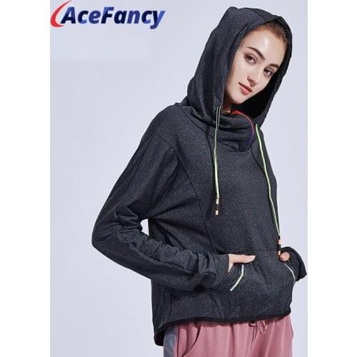 Acefancy Womens Pullover Jerseys Sportwear Running Training Tops Outdoor 17-14 Fitness Hoodies Long Sleeve Tops for Female Gym