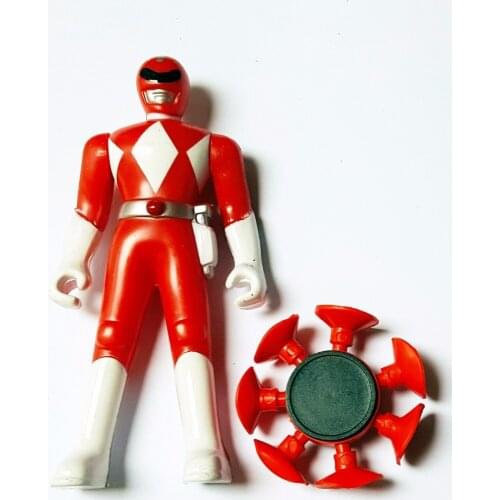 1-2 Sets 12cm RED Ranger With Suction Dart Boys Toys Game Pinata Loot Filler Birthday Party Favors Favours Novelty Cake
