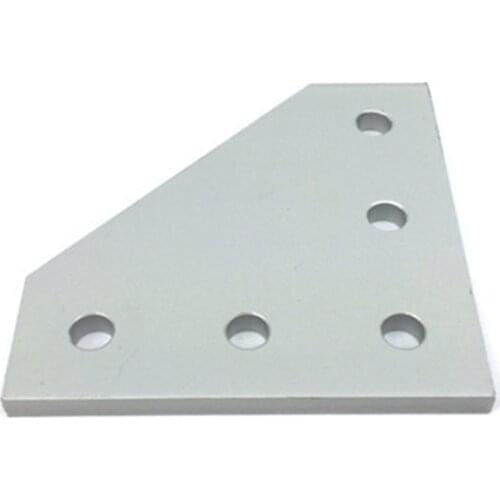 10pcs 3D Printer anodized 90 Degree Joining Plate with 5 holes for Openbuilds CNC V-Slot 2020 Aluminum profiles