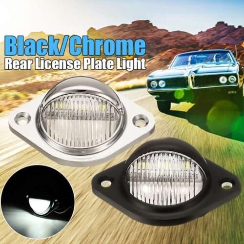 1x License Plate Light 3LED 10-30V Rear Tail Licence Number Plate Light Lamp LED Universal For Trailer Truck Lorries Van Caravan