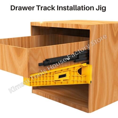 2PCS Drawer Track Installation Jig For Woodworking Drawer Installation Aids Auxiliary Cabinet Holder Drawer Slide Mounting Tools