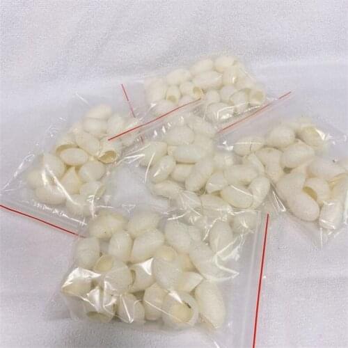 20PCS Natural Silk Cocoons Facial Skin Care Organic Silkworm Balls Purifying Whitening Exfoliating Scrub Blackhead Acne Remover