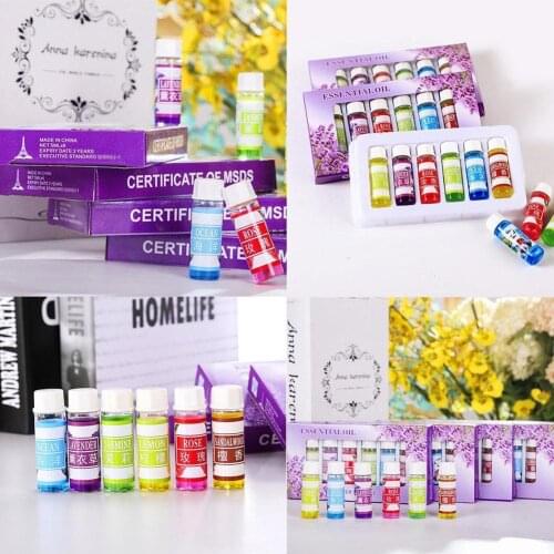 6pcs/set Aromatherapy Machine Aromatherapy Oil Humidifier Oil 5ML Natural Hot Of Aromatherapy Kinds 6 Spring B2N8