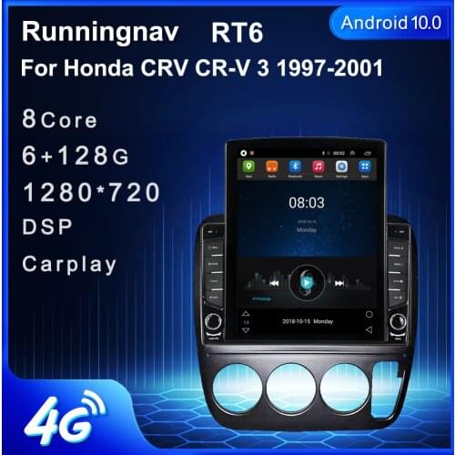 9.7" Android 10.1 For Honda CRV CR-V 1997-2001 Tesla Type Car Radio Multimedia Video Player Navigation GPS RDS no dvd