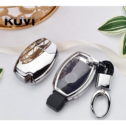 Hight quality PC+TPU key case cover Key case protective shell holder for Mercedes benz A B R G Class GLK GLA w204 W251 W463 W176