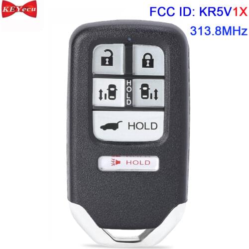 KEYECU for Honda Odyssey 2014 2015 2016 2017 Smart Remote Key Fob KR5V1X 313.8MHz