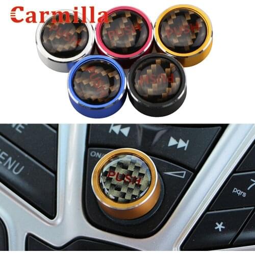 Aluminium Alloy Button Audio Stereo Volume Control Knob Refitting Luxury Cover for Ford Fiesta Mk7 2009 2010 2011 2012 2013 2014
