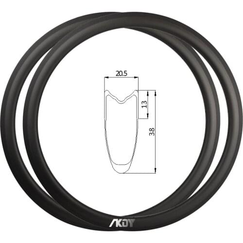 Carbon Fiber Wheels 700c Size 38mm Depth 20.5mm Width 700c Wheels Tubular Rim Brake 24 Holes / 28 Holes Carbon Wheels Bike Road