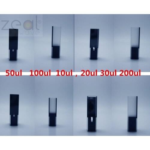 1PCS Quartz Cuvette Ultra-micro Cuvette Flow Cell Center Height 8.5mm 15mm 10ul 20ul 50ul 100ul Volume Small Cuvette