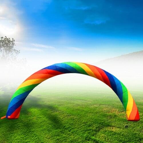 6m Inflatable Wedding Arch Rainbow Colorful Party Events Supply Opening Ceremony Advertising Tool Outdoor Exhibition Decoration