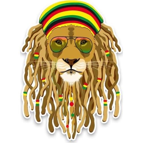 Dawasaru Handsome Lion Animal Car Sticker Personalized Decal Laptop Truck Motorcycle Auto Accessories Decoration PVC,13cm*9cm