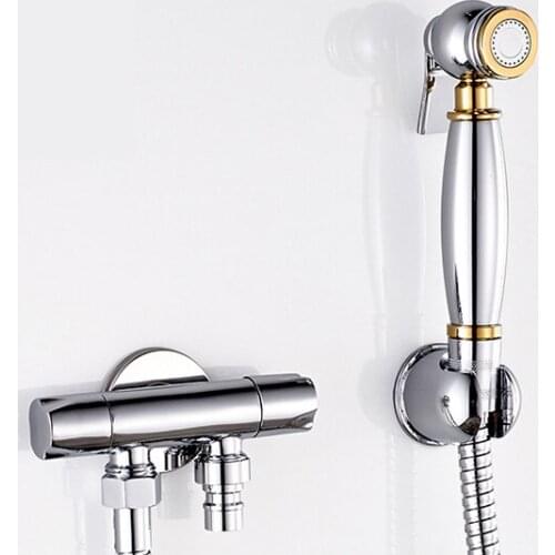 Wall Mounted Bathroom Bidet Faucet Set Toilet Spray Gun Sprinkler Head Outdoor Shower Women Wash Tap Torneira Sanitary Valve