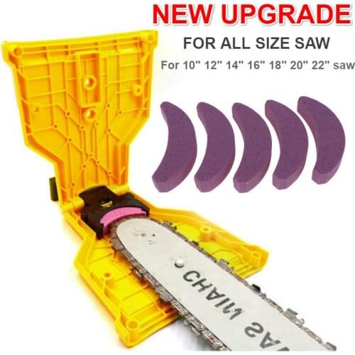 NEW Chainsaw Teeth Sharpener Portable Sharpen Chain Saw Bar-Mount Fast Grinding Sharpening Woodworking Tools for All Size Saw