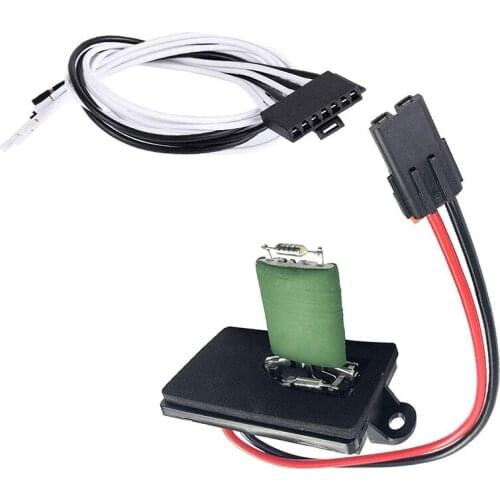 NEW-2807122 AC Blower Motor Fan Resistor with Harness for Cadillac Escalade Avalanche Silverado Tahoe Yukon 15305077 973-409