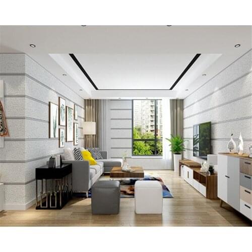 Papier peint Living room TV background wall paper bedroom 3d modern deerskin marble stripes 3d 10m wallpaper roll Beibehang