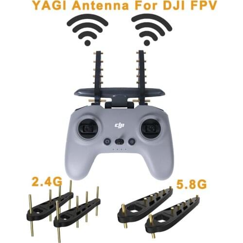 DJI FPV Remote Control 2 Yagi Antenna Accessories For DJI FPV Signal Booster Range Amplifier 2.4/5.8Ghz Silicone Signal Booster