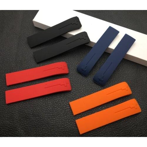Top quality 21mm soft nature silicone Rubber Watch Band Fit For Tissot strap for T-Touch T610014615 Z252 / Z253 + Tool red blue
