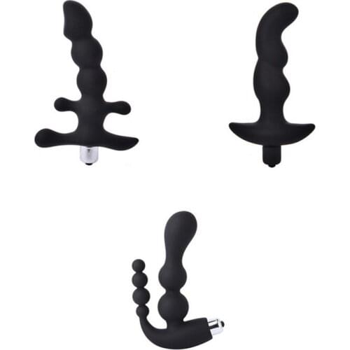 Silicone Pull Beads Anal Plug Vibration Massager G-spot Vagina Clitoris Stimulator Unisex Sex Stopper Adult Product Sex Toys