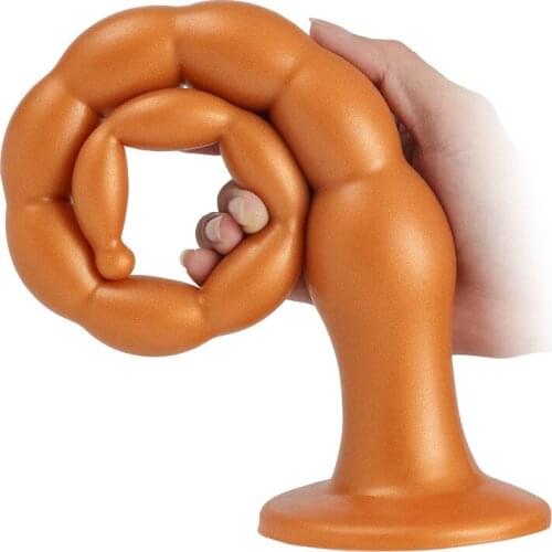 53cm Super Long Butt Plug Anus Dilator Prostate Massgaer Liquid Silicone Anal Beads Vagina Dildo Sex Toys For Gay Masturbators