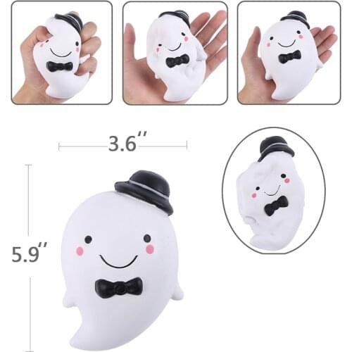 Squishy Antistress Toys for Adult Squeeze Slow Rising Gentle Ghost Squishis Water Drop Kawaii Chancery Toy Dolls for Children