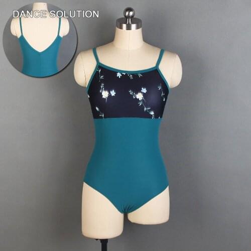 Dark green matte lycra ballet dance leotard for adult ballerina costume gymnastic leotards drop shipping 02D0125