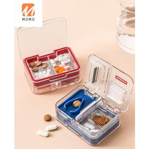 Japan Pill Cutter Grinding Powder Cutting Tablet Cutting Grinding Artifact Medicine Separating Box