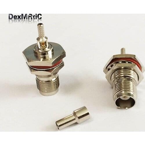 1pc TNC female jack RF Coax Connector Crimp RG316,RG174,LMR100 for Straight Nickelplated NEW wholesale