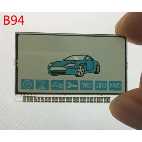 10 pcs/lot B92 B94 LCD display Screen +metal pin For Starline B92 B94 lcd remote control Key Fob Chain keychain