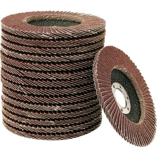 20Pcs Assorted Sanding Grinding Wheel Aluminum Oxide Abrasives Flap Discs Compatible with 4.5'' Angle Grinder