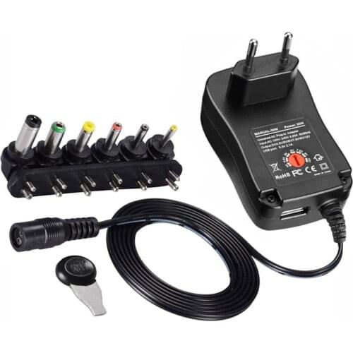 3V 4.5V 5V 6V 7.5V 9V 12V 2A 2.5A AC DC Adaptor Adjustable Power Adapter Charger Supply for led strip Camera Mobile Phone 30W