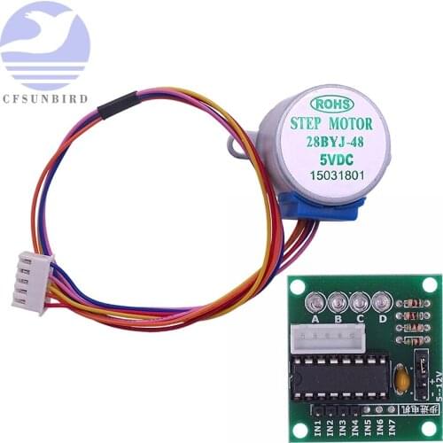 5V 4-Phase 28YBJ-48 DC Gear Step Stepper Motor+ULN2003 Driver Board ULN2003 PIC MCU DIY