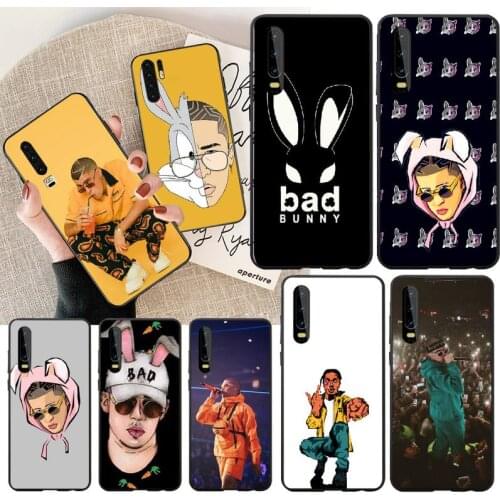 PENGHUWAN Bad Bunny Maluma Ozuna POP Hip Hop DIY Painted Bling Phone Case for Huawei P30 P20 P10 P9 P8 Mate 20 10 Pro Lite