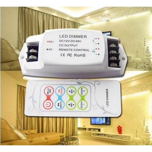 DC12-48V high-performance C&T controller 700mA*2channels LED Color-Temperature Controller RF Remote CT controller