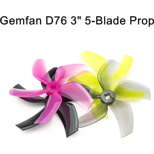 Gemfan D76 76mm 3 Inch D63 63mm 2.5 Inch 5-Blade Ducted Propeller for CineWhoop FPV Racing Drone RC Quadcopter DIY Accessories
