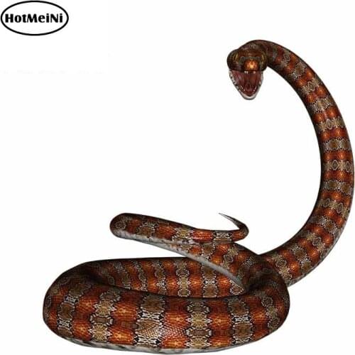 HotMeiNi 13cm x 13cm Cool Car Stickers for Moccasin Snake Graphics Vinyl Car Wrap Scratch-Proof Car Door Trunk JDM ATV Decor