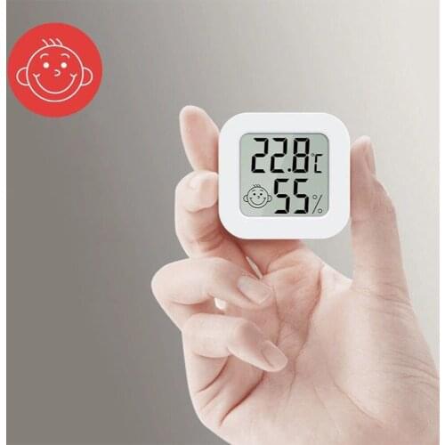Mini Indoor Thermometer Digital LCD Temperature Sensor Humidity Meter Thermometer Weather Station Baby Room Hygrometer Gauge