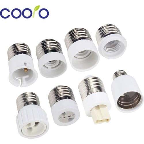 Bulb Converter E27 Male to E12 E14 E40 B22 MR16 G4 G9 GU10 Female Lamp Socket Bulb Base For Indoor Lighting Bulb Extend Adapter