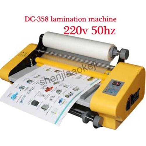 DC-358 lamination machine Automatic Laminating Machine electronic temperature control hot cold Dual-use Laminator 220v