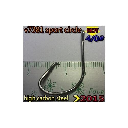2018hot hooks v7381 Sport Circle HOOK 4/0# high-carbon steel quantity:30pcs/lot