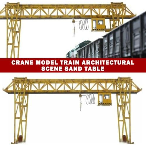1:87 HO Scale Miniature E5 Crane Model Train Architectural Scene Sand Table grey