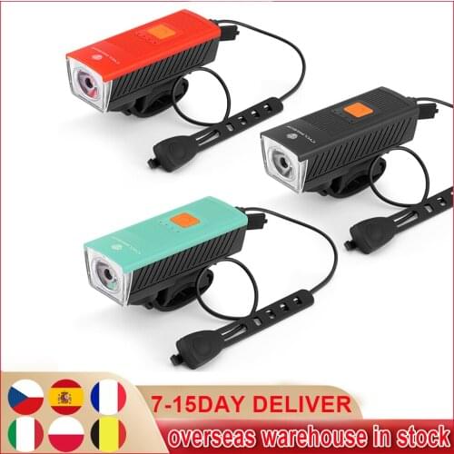 2021 Multifunctional Bike Light Headlight Bicycle Handlebar Front Lamp MTB Rode Cycling Waterproof Flashlight Safety Tail Light