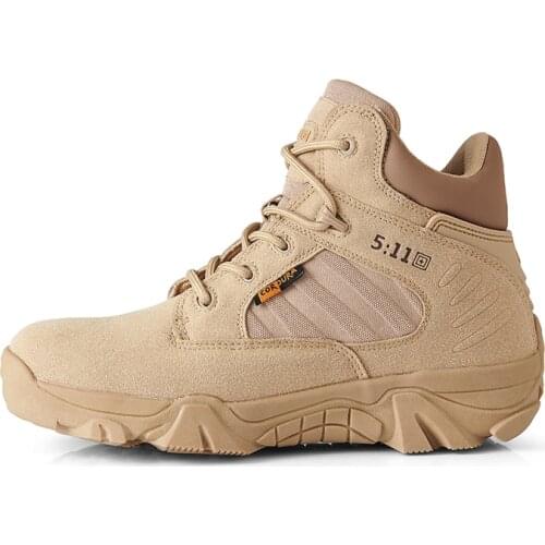 Winter Autumn Men Military Boots New Quality Special Force Tactical Desert Combat Ankle Boats Army Work Shoes Leather Snow Boots