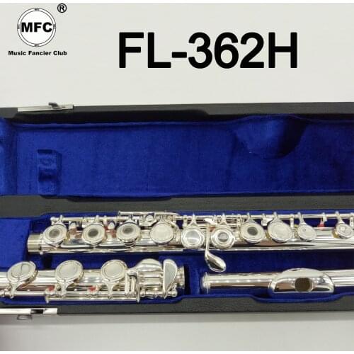 Music Fancier Club High Quality Intermediate Standards Flute FL-362 Student Flutes Silver Plated 17 Holes Open Hole With Case