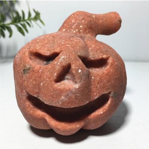 Natural Obsidian Pumpkin Cranium Quartz Crystal For Sale Stones Home Decorative Crystal Skulls