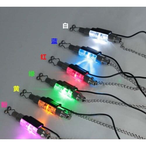 NEW Outdoor Sports Night Fishing LED Illuminated Indicator Carp Alarm Chain Hanger Swinger Bite Alarm Fishing Tackle ToolNew