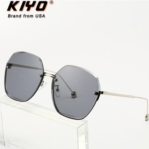 KIYO Brand 2021 New Women Men Polygonal Sunglasses Metal Fashion Sun Glasses High Quality UV400 Driving Eyewear 2939