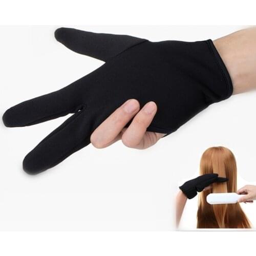Barber Hairdressing Three Fingers Glove Heat Resistant Finger Protect Hair Straightening Curling Styling Accessories