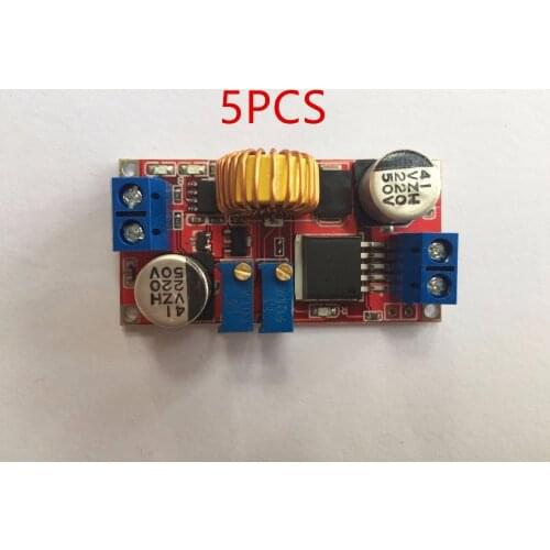 5PCS 5A DC to DC CC CV Lithium Battery Step down Charging Board Led Power Converter Lithium Charger Step Down Module XL4015